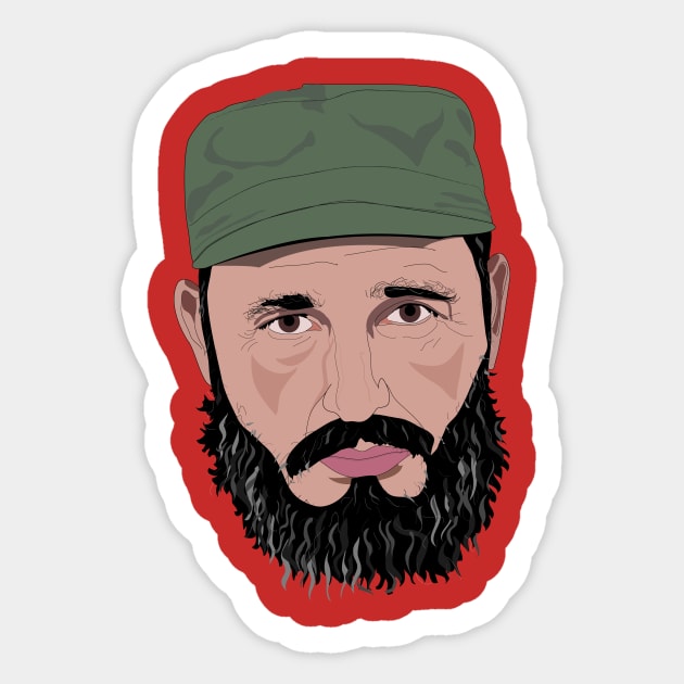 Fidel Castro Sticker by RMZ_NYC